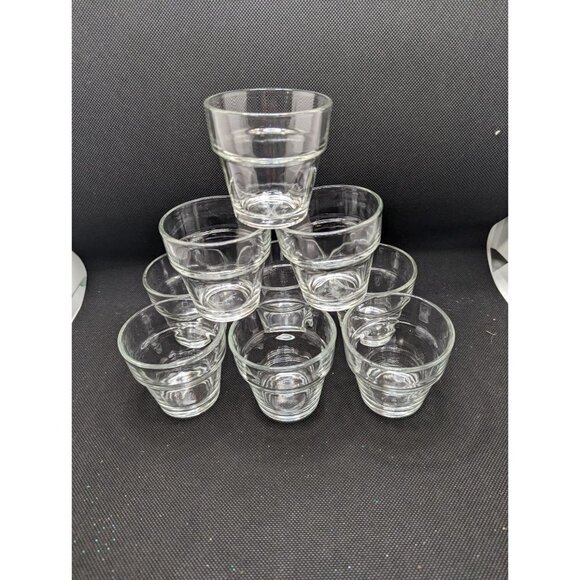 Vintage Libbey Shot Glasses Barware Set Of 9  juice 2.5 inch - Picture 6 of 8